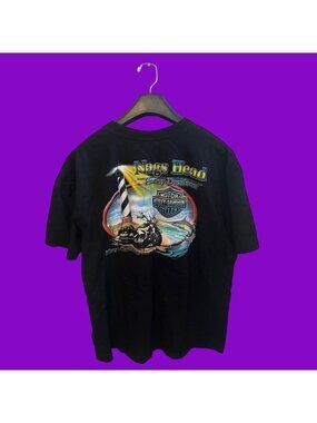 Motorcycle Lighthouse Shirt Black Size L - Group D